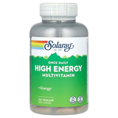 Solaray Once Daily High Energy Multivitamin, 120 VegCaps