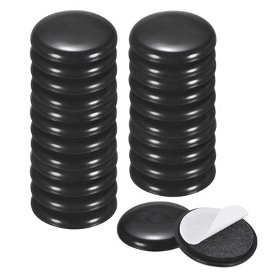 Unique Bargains Round Self-Adhesive EVA Foam Furniture Sliders Floor Protectors Black