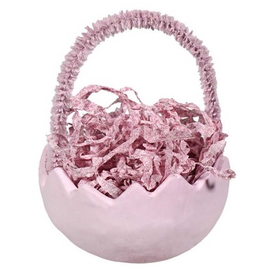 Holiday Ornament 2.75 In Cracked Egg Ornament Tree Ornament , Easter Nested Grass (1PC)