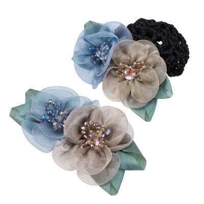Unique Bargains Women's Fashion Hair Net Bag 4.72"x2.56"x1.38" 2 Pcs