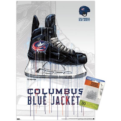 Trends International NHL Columbus Blue Jackets - Drip Skate 21 Unframed Wall Poster Prints
