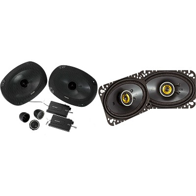 Kicker 46CSS694 CS-Series CSS69 6x9-Inch (160x230mm) Component System with .75-inch  w/ 46CSC464 4x10" Coaxial Bundle