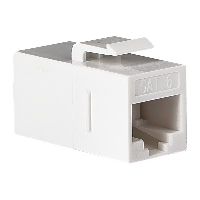 RCA CAT-5E/6 In-Line Coupler, White