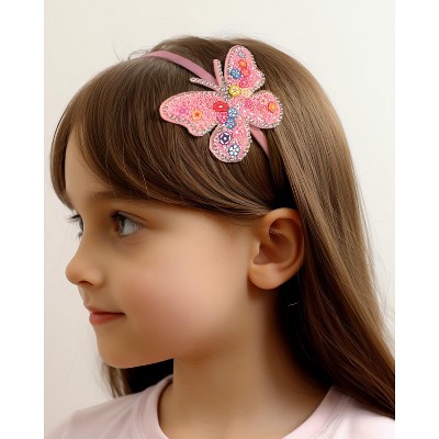 Wrapables Crystal Studded Bling Headband, Sparkly Butterfly