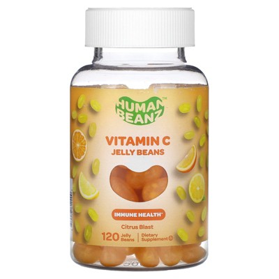 Human Beanz Vitamin C Jelly Beans, Citrus Blast, 160 mg, 120 Jelly Beans (40 mg per Jelly Bean)