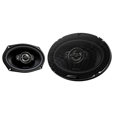 KENWOOD® RS Series KFC-6998RS 6-In. x 9-In. 720-Watt-Max-Power 5-Way Full-Range Car Speakers, Black, 2 Pack