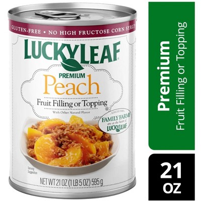 Lucky Leaf Premium Peach Pie Fruit Filling & Topping (Pack of 2)