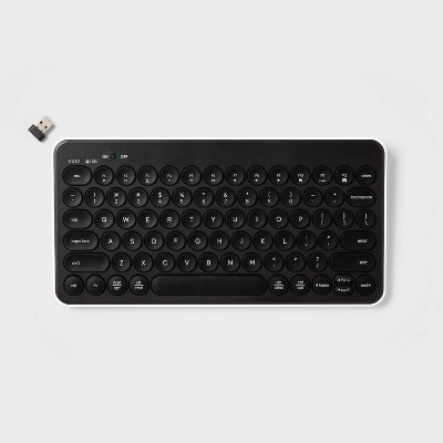 Wireless Keyboard - heyday™ - Black/White: Bluetooth, USB-A Connection, Home Use