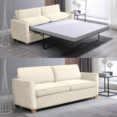 Mjkone Modern Velvet  2-in-1 Pull Out Sleep Sofa Bed