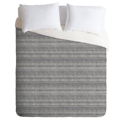 Little Arrow Design Co Dash Dot Stripes Duvet Set - Deny Designs