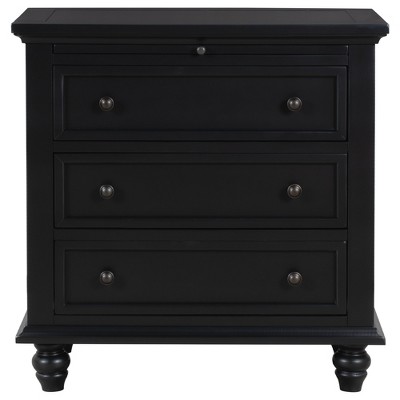 Bella Depot 3-Drawer Storage Wood Cabinet Bedside Table