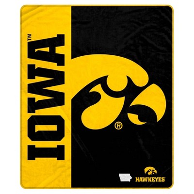 NCAA Iowa Hawkeyes Ultra Soft Tailgate Throw Blanket