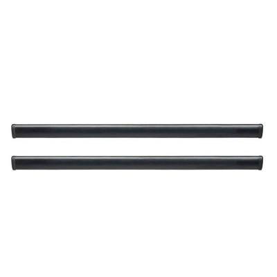 YAKIMA 70 Inch Alloy Steel Easy Snap Aerodynamic Roof Rack Crossbars with CoreBar StreamLine Adapter and 165 Pound Load Capacity, Black