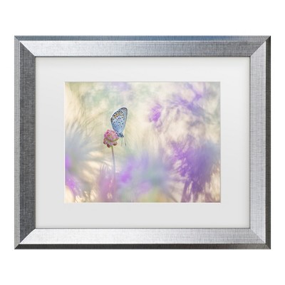 Trademark Fine Art - Henrik Spranz Pulsatilla Meadow Matted Framed Art