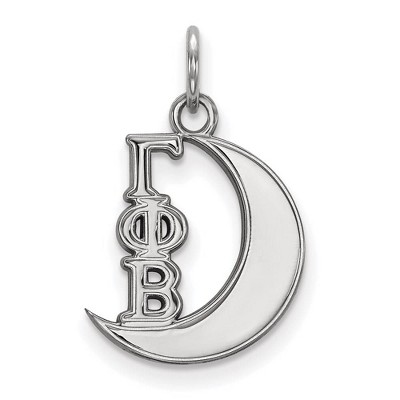 Black Bow Jewelry Sterling Silver Gamma Phi Beta Greek Life Extra Small Pendant
