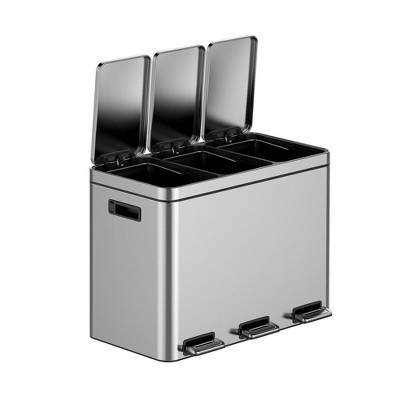 Stainless Steel Waste Bins for Recycling and Trash