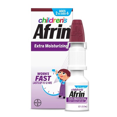 Children's Afrin No Drip Extra Moisturizing 12 hour Stuffy Nose Nasal Spray - 2-6years - 0.5 fl oz