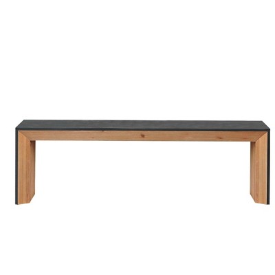 Bella Depot 59''W Contemporary Design Wood Bench