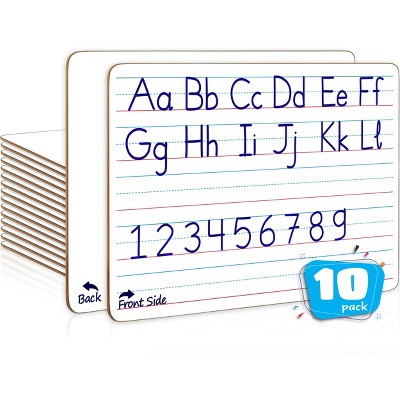 SCRIBBLEDO Ruled Lined Dry Erase Board 9"x12" Pack of 10