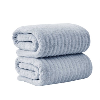 Luxury Cotton Ribbed Texture Towel Set - Great Bay Home.