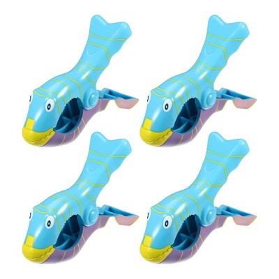 Unique Bargains Clownfish Clothespins Blue Purple 4 Pcs