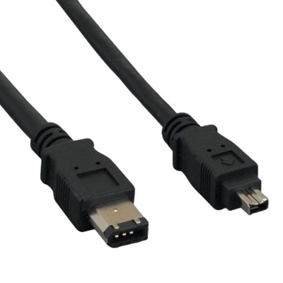 Sanoxy 6ft IEEE 1394a FireWire 400 6-pin to 4-pin, Black