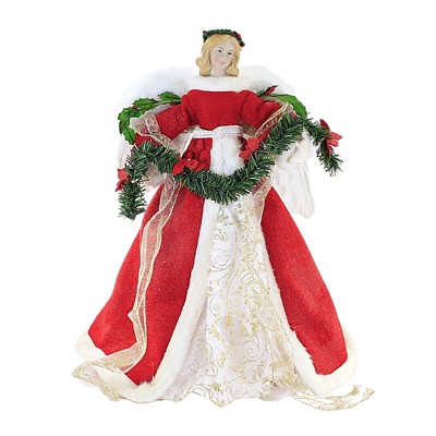 Tree Topper Finial 18.0 Inch 18' Tall Angel Tree Topper , Christmas Gold Blond (1PC)