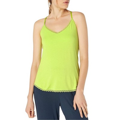 P.J. Salvage Womens Lace Trim Pajama Sleep Cami Tank Top
