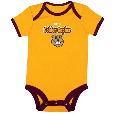 NCAA Minnesota Golden Gophers Infant Boys' 3pk Bodysuit