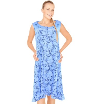 JEFFRICO Womens Sleeveless Nightgowns Sleepwear Soft Pajama Dress Nightshirts