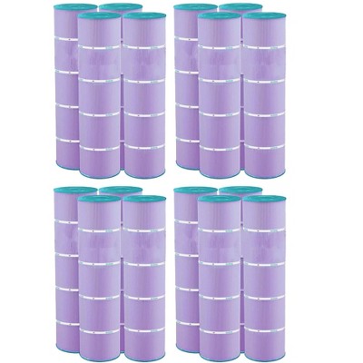 Hurricane 16 Pack HF7459-04P Platinum Purple Pool Filter Cartridge for PJAN85, Unicel C-7459, Filbur FC-0800, Jandy Industries CCL-340,CV 340