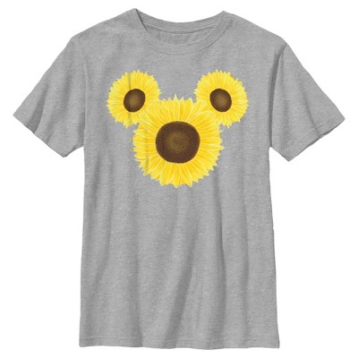 Boy's Disney Mickey Mouse Sunflower Silhouette T-Shirt