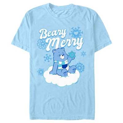 Men's Care Bears Christmas Grumpy Bear Beary Merry T-Shirt