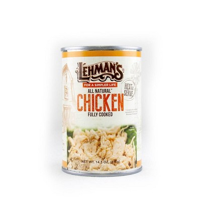 Lehman's All Natural Canned Meat, USA Made Ready to Eat for Everyday, Camping or Emergencies, 14.5 oz Can