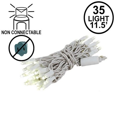 Novelty Lights 35 light LED Christmas Craft Mini Light Set (White Wire)