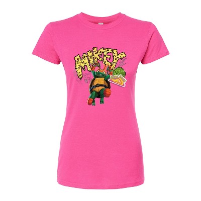 Women's - Teenage Mutant Ninja Turtles - Michelangelo AKA Mikey Fitted Graphic T-Shirt