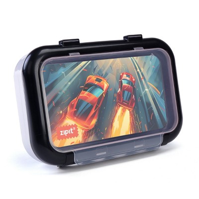 ZIPIT Recycled Plastic Pencil Case for Boys (Car Race)