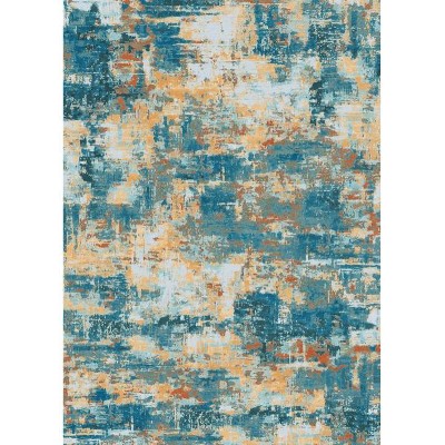 Coolmee Washable Area Rugs Non-Slip Modern Abstract Soft for Living Room Entryway Bedroom Nursery, Print Pattern