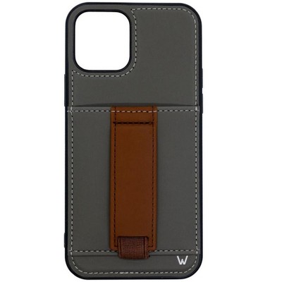 Walli Cases Steel Grey Phone Case with Wallet and Finger Strap
