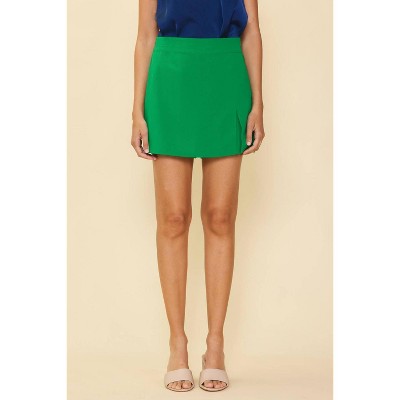 Women's SIDE SLIT SKORT - SKIES ARE BLUE