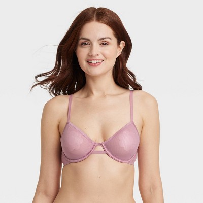 Women's Mesh Unlined Demi Bra - Auden™