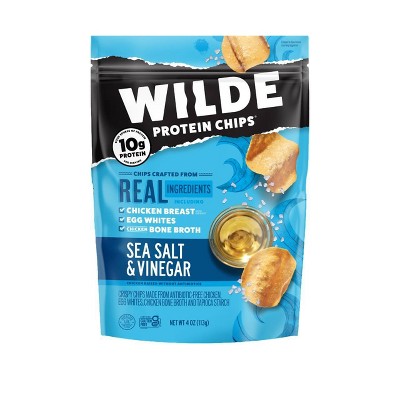WILDE 10g Protein Chips Sea Salt & Vinegar - 4oz