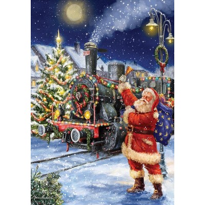 Polar Express Christmas House Flag Santa Claus Train 28" x 40" Briarwood Lane