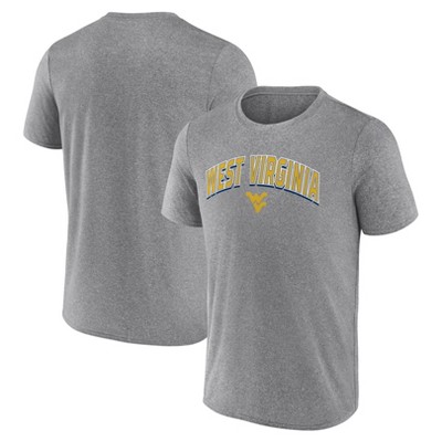 NCAA West Virginia Mountaineers Men's Gray Poly T-Shirt
