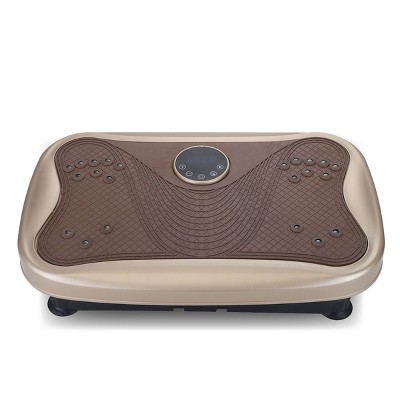 SEVOBAL Exercise Trainers Vibration Plate Fitness Platform Shaking Workout Board Lymphatic Drainage Weight Loss for Home Gym, Brown, 22.1"*13.8"*6.1"