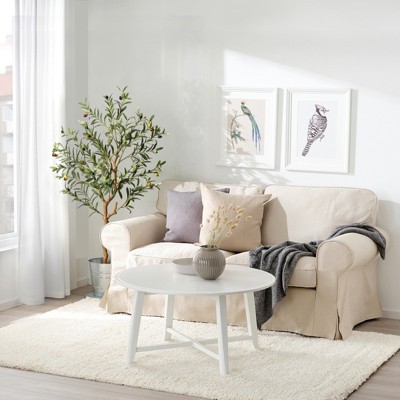 YESFASHION Artificial Olive Tree, Tall Faux Silk Olive Trees for Home Office Living Room Decor, Indoor Fake Potted Tree with Natural Wood Trunk