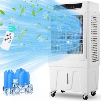 3000 CFM Evaporative Air Cooler, 10.3 Gallon Swamp Cooler with Remote Control, 3 Speeds, 12h Timer, 3-In-1 Swamp Cooler Air Conditioner