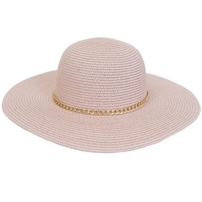 Magid Chain Link Brim Straw Floppy Sun Hat