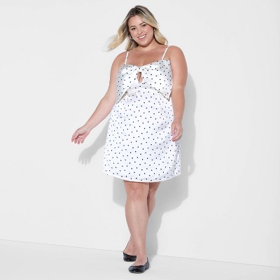 Women's Satin Bow Mini A-Line Dress - Wild Fable™