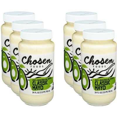 Chosen Foods Avocado Oil Mayo - Case of 6 - 24 oz